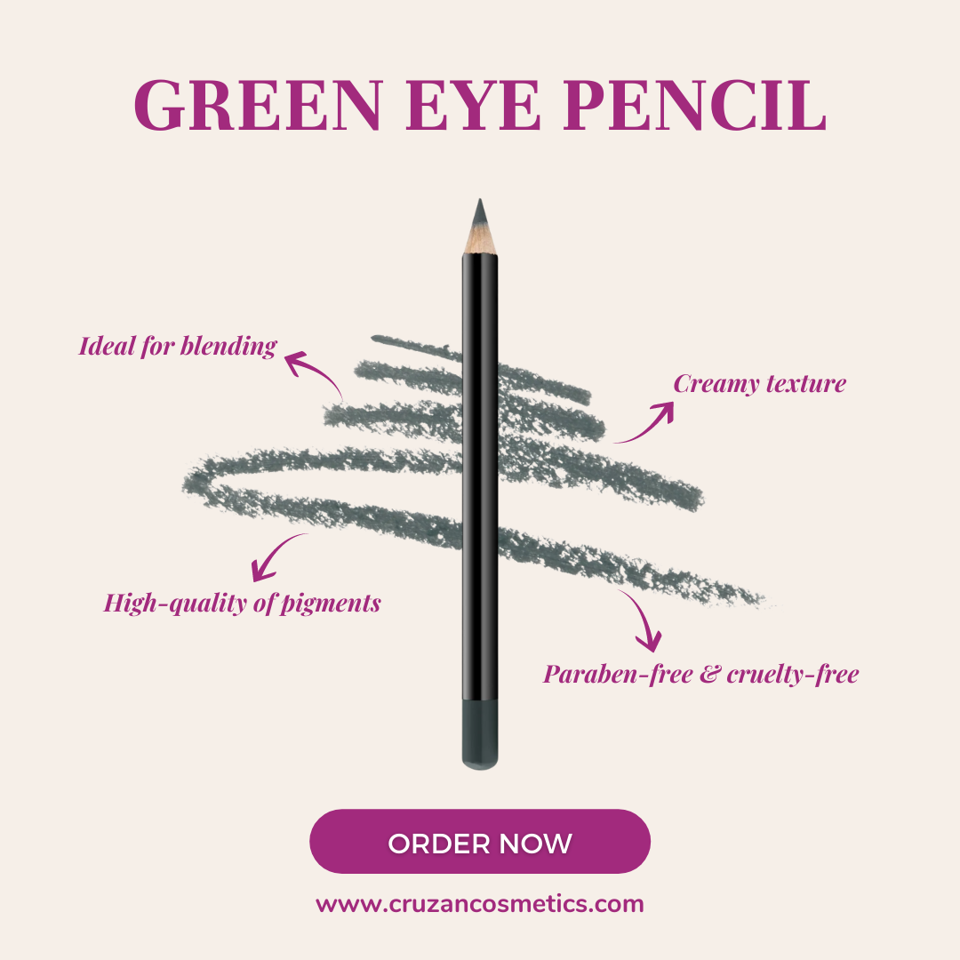 Luxurious Transformation: Integrating the Vegan, Organic, and Cruelty-Free Green Eye Pencil by Cruzan Cosmetics into Your Makeup Routine