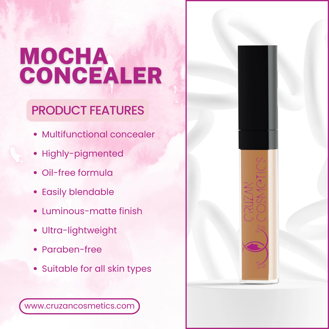 Experience the Luxury of Ethical Beauty with Cruzan Cosmetics' Mocha Concealer