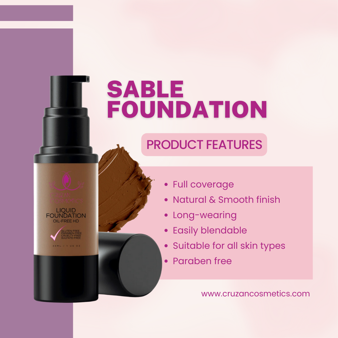Discover the Luxury of Ethical Beauty with Cruzan Cosmetics' Sable Foundation