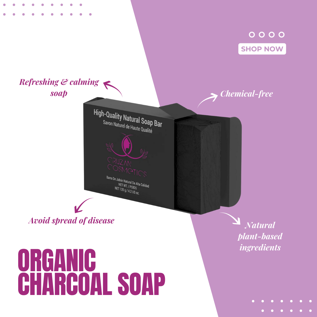 Detox Skin Naturally with Cruzan Cosmetics' Organic Charcoal Soap