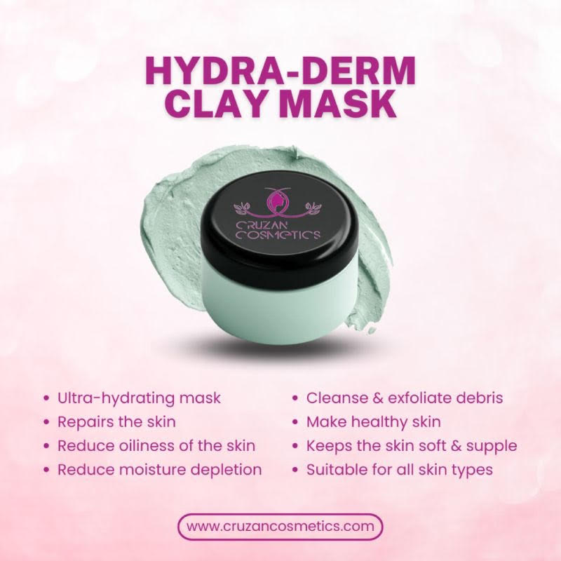 Introducing Cruzan Cosmetics' Hydra-Derm Clay Mask: A Revolution in Ethical Skincare